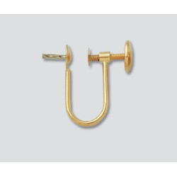14K Złote bigle do kolczyków, francuski styl 13x13.45mm z 4mm kielichem i trzpieniem