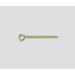 14K Złoty pin z oczkiem 24GA 5/8 inch