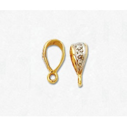 14K Złoty pałąk z diamentami 4.25x10mm