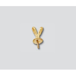 14K Złoty trzpień na perły 5mm