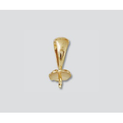 14K Złoty wisiorek 5.5mm żłobiony z trzpieniem i kielichem