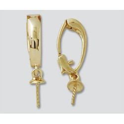 14K Złota zawieszka z kielichem i trzpieniem