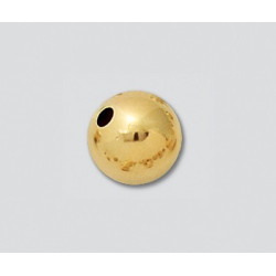 14K GF Złoty koralik, błyszczący