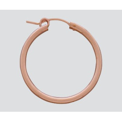 Kolczyki okrągłe 2mmx 27 mm