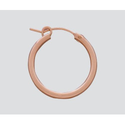 Kolczyki okrągłe 2mm x 22 mm