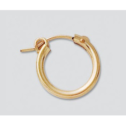 Kolczyki okrągłe 2mm x 15 mm