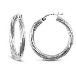 Kolczyki okrągłe - 26 mm skręcone