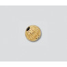 14K Złoty koralik, falisty